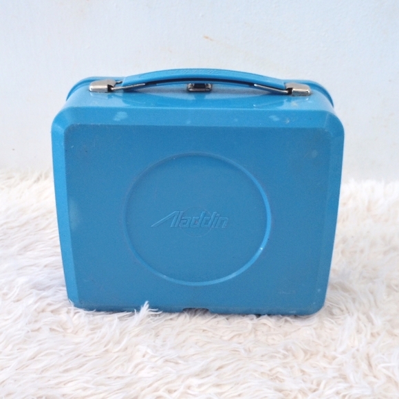 Vintage 1985 Wuzzles Aladdin Lunch Box Blue Hasbro /Disney with Thermos & Lid - Picture 8 of 11